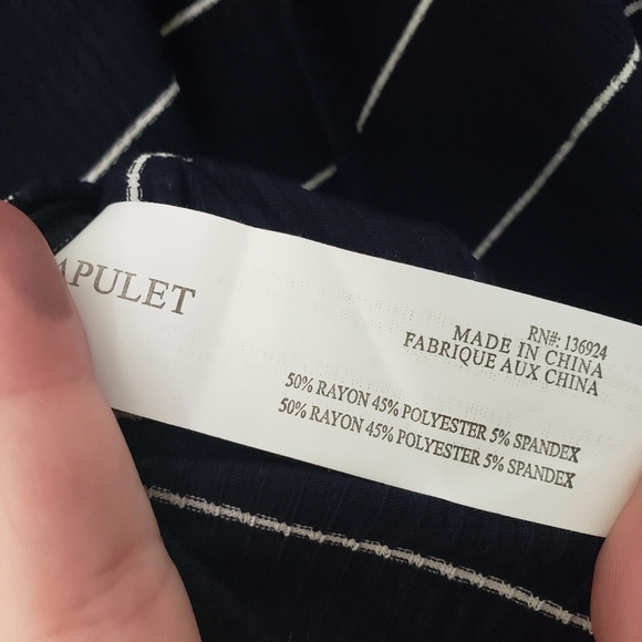 Capulet Buona Scoop Back Bodysuit in Navy Stripe - Picture 10 of 11